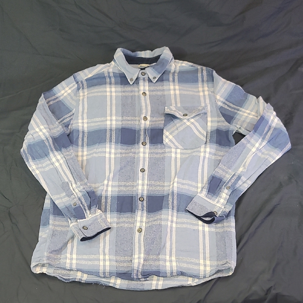 FIELD & FOREST Legend Plaid Long Sleeve Button Up Flannel Outdoor Size LT